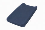 Dark Denim Changing Pad Cover by Little Mae & Co