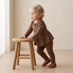 Organic Bodysuit Dress & Leggings Set - Primrose by Makemake Organics