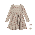 The Printed Long Sleeve Dress - Iris - Dress, One-piece garment, Day Dress, Bird, Clothing | Everetts Place