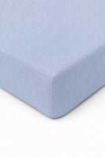 Light Denim Crib Sheet by Little Mae & Co