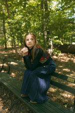 Sofi Pleated Maxi Skirt - Denim by Crew Kids NY (view 5 of 6)