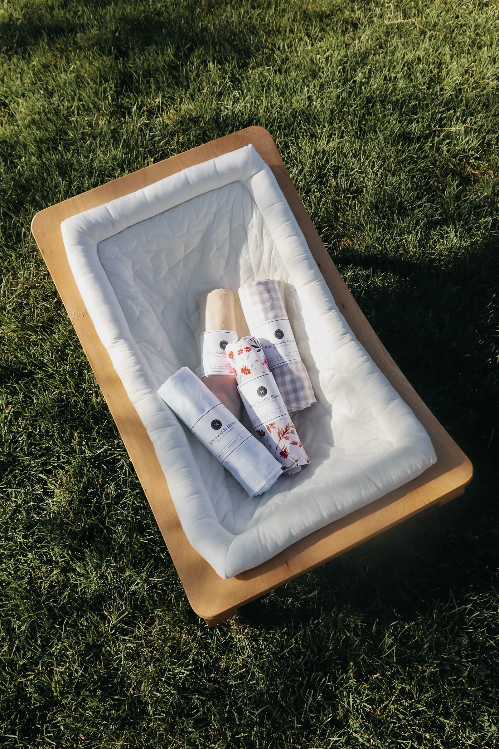 Desert Brown Cotton Baby Blanket Breathable Swaddle Little Mae & Co Everetts Place: Online Boutique