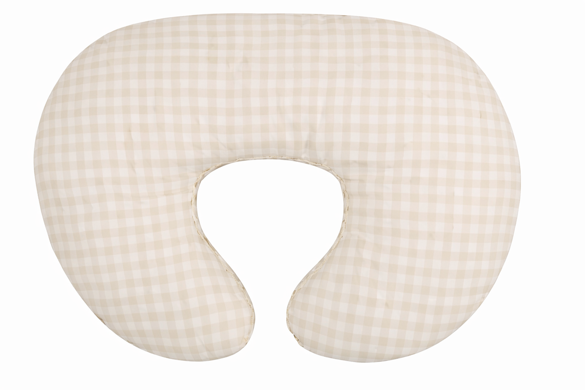 Cotton Gingham Ruffle Nursing Pillow Cover by Little Mae & Co
