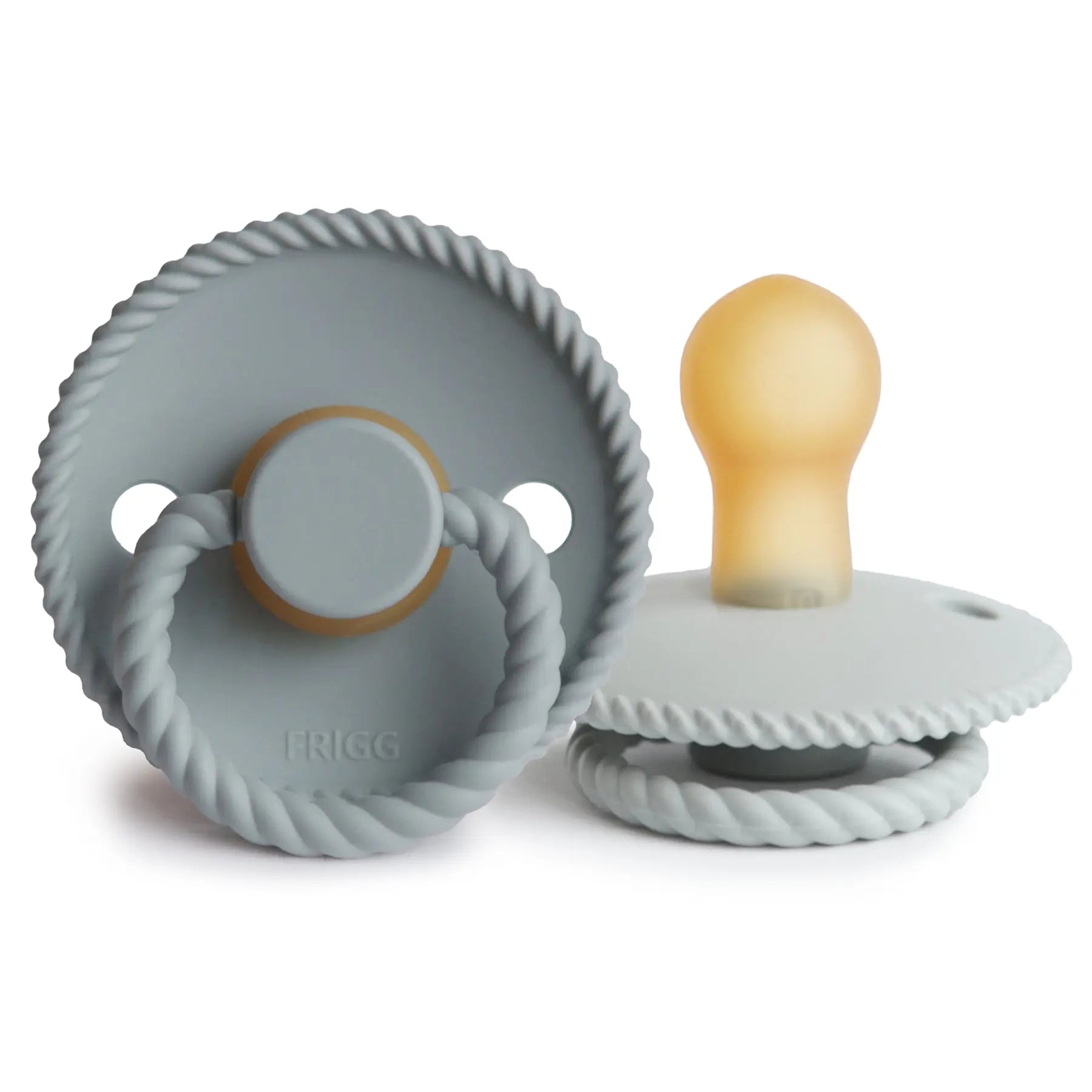 Frigg Rope Natural Rubber Pacifier 2 Pack Mushie