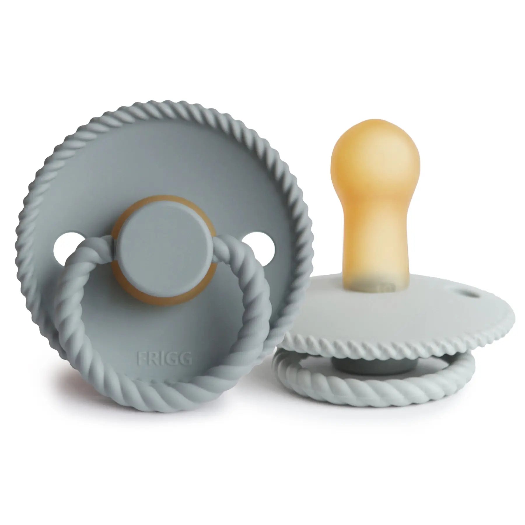 Frigg Rope Natural Rubber Pacifier 2 Pack Mushie