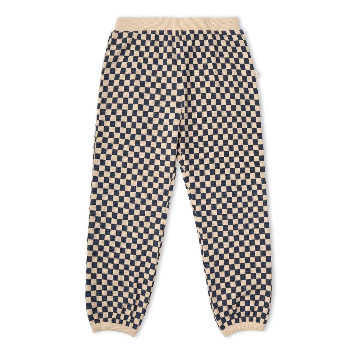 Organic Tee & Pant Slouch Set - Midnight Check by Makemake Organics