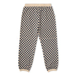 Organic Tee & Pant Slouch Set - Midnight Check by Makemake Organics