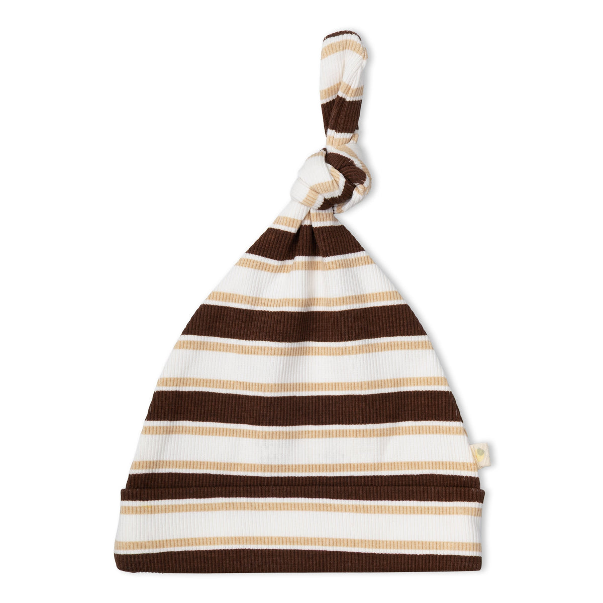 Organic Kimono Infant Sleep Gown - Cocoa Stripe by Makemake Organics