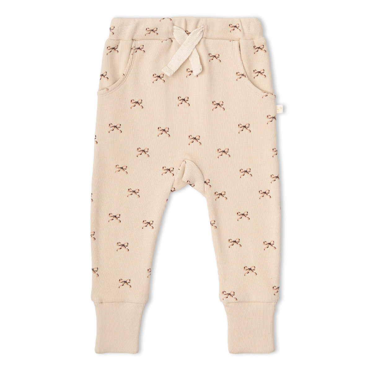 Organic Ruffle Collar Onesie & Pants Set - Tiny Bows by Makemake Organics