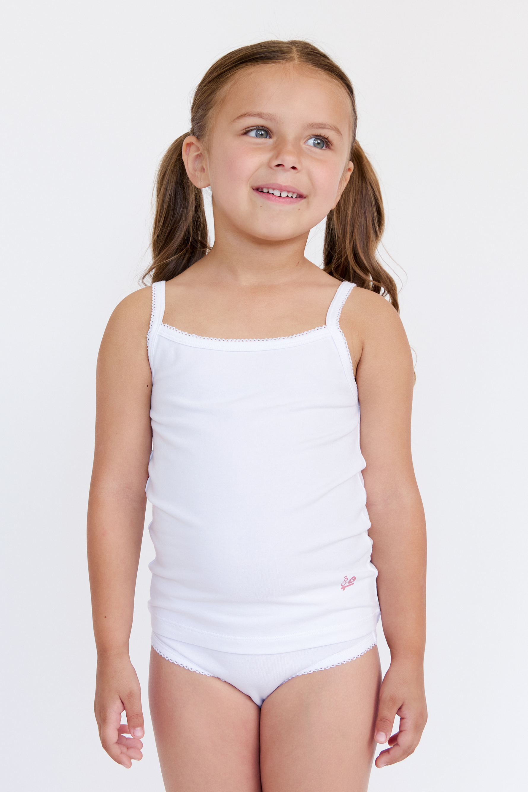 Feathers Solid White Snug Tagless Super Soft Cotton Underwear - Girls Underwear Briefs Panties 5-Pack (White) by Feathers USA at Everetts Place