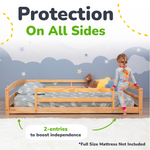 Full-Size Montessori Floor Bed with Strong Slatted Frame by Ocodile.com