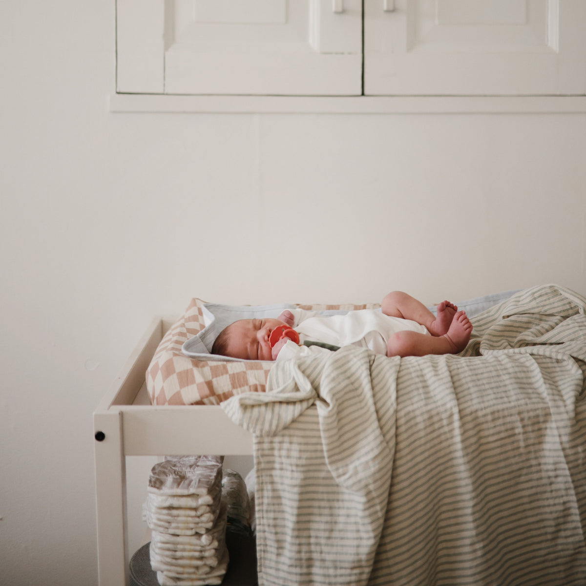 Organic Cotton Muslin Swaddle Blanket by Mushie