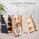 Goodevas 2in1 Montessori Shelf For Books And Toys - Furniture > Baby & Toddler Furniture > Baby & Toddler Furniture Sets