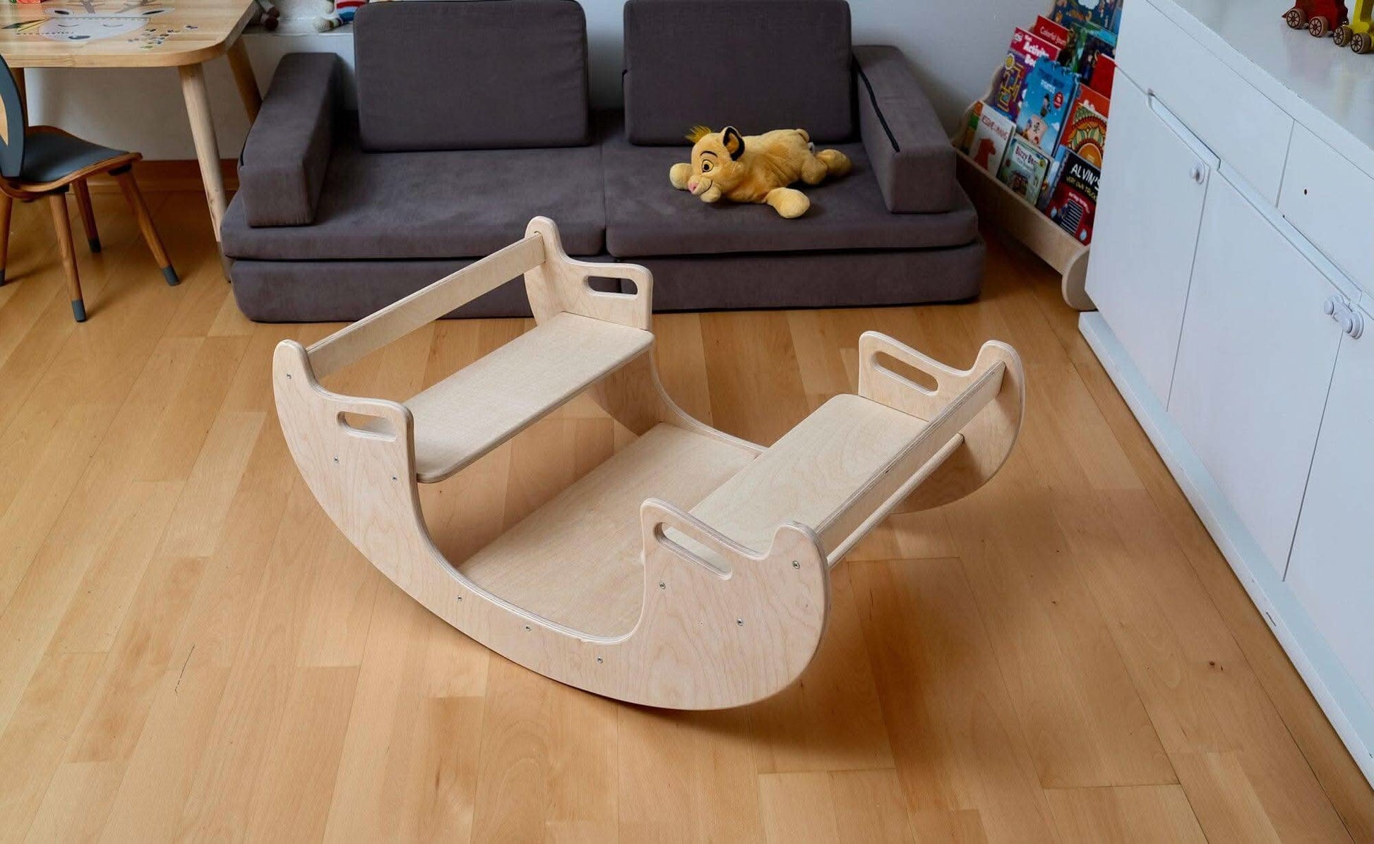 2 In 1 Montessori Wooden Seesaw Table Chair Set Kidodido Kidodido Everetts Place: Online Boutique