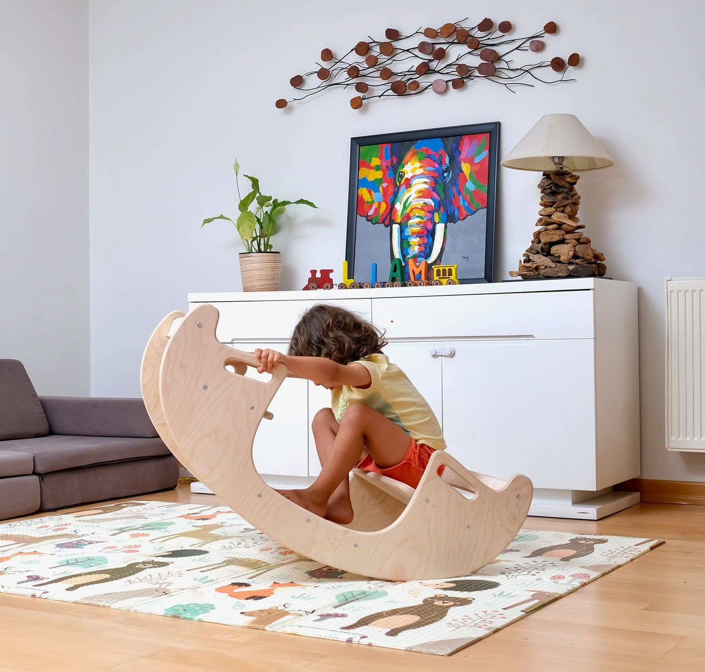 2 In 1 Montessori Wooden Seesaw Table Chair Set Kidodido Kidodido Everetts Place: Online Boutique
