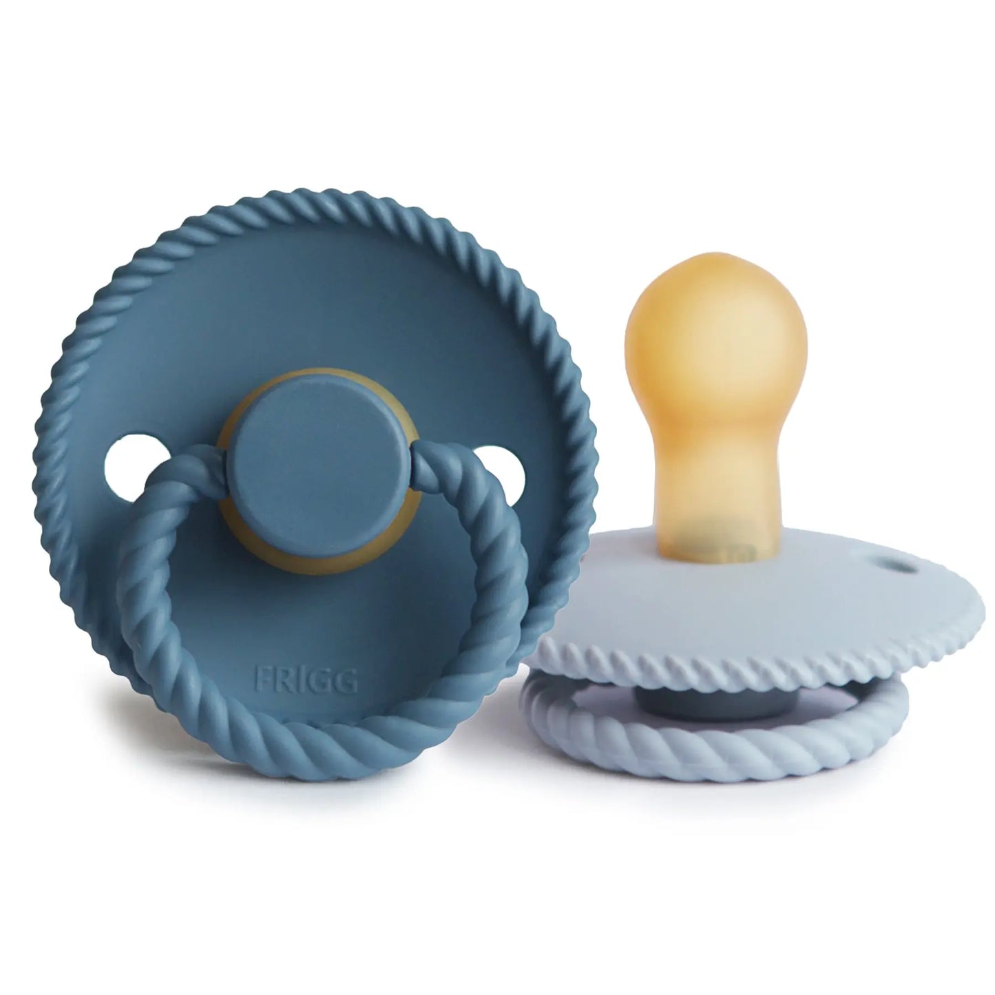 Frigg Rope Natural Rubber Pacifier 2 Pack Mushie