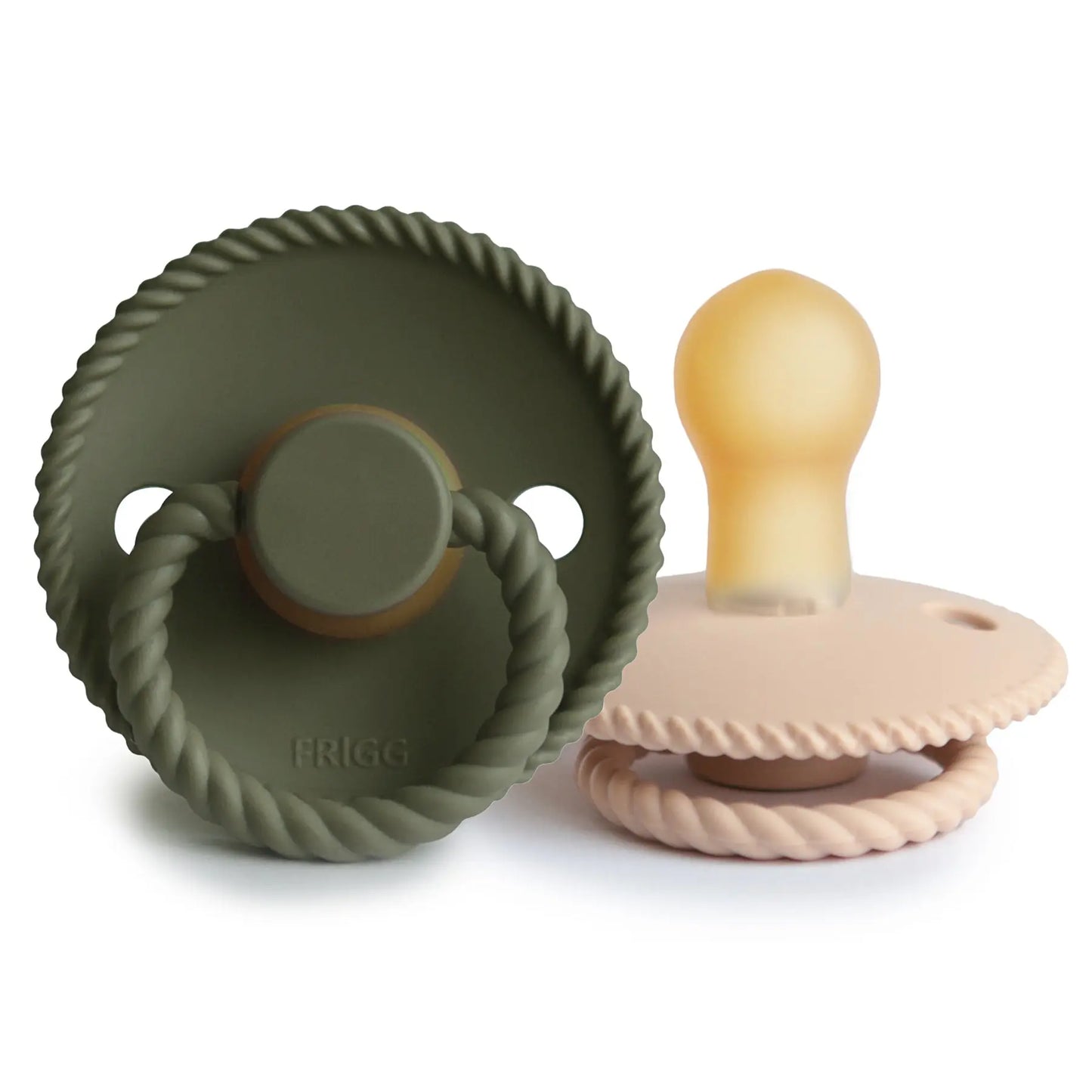Frigg Rope Natural Rubber Pacifier 2 Pack Mushie