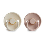 Mushie Frigg Rope Natural Rubber Pacifier 2 Pack - Baby & Toddler > Baby Health > Pacifiers & Teethers RUBBER FRIGG PACIFIERS