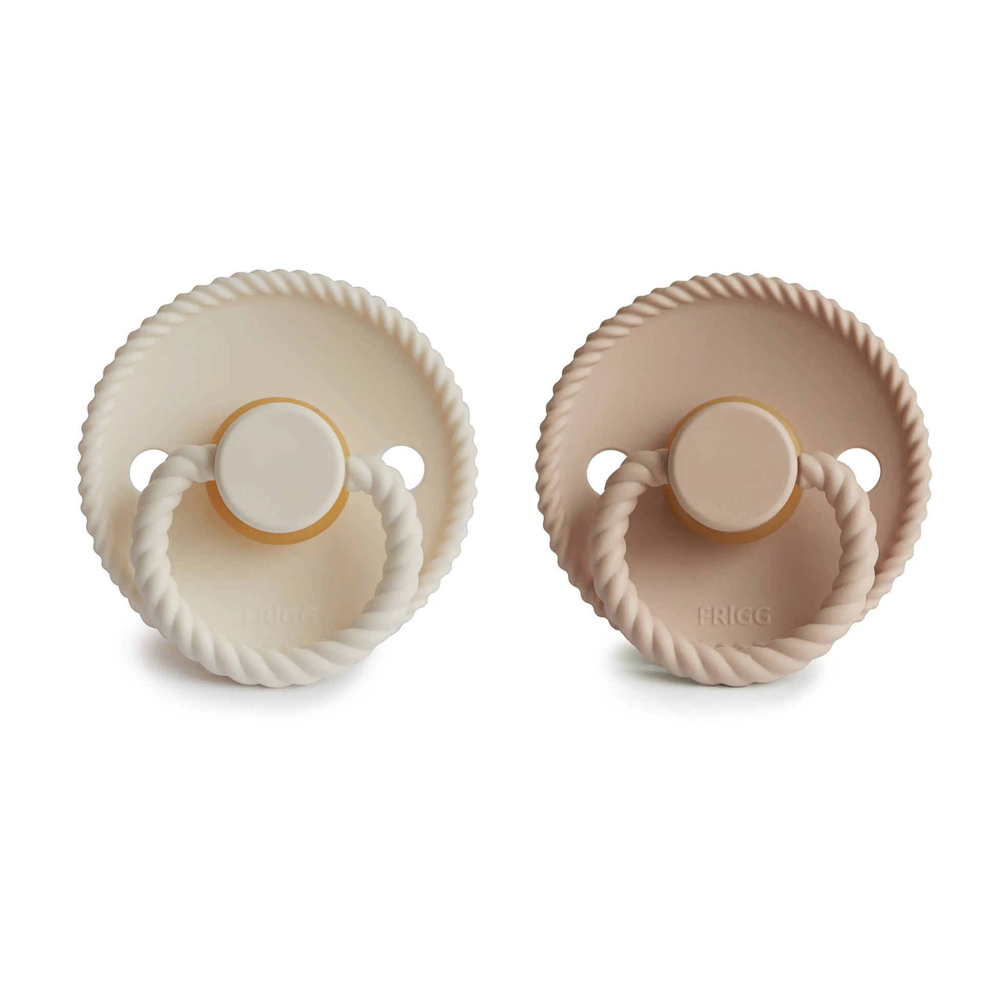 Frigg Rope Natural Rubber Pacifier 2 Pack Mushie