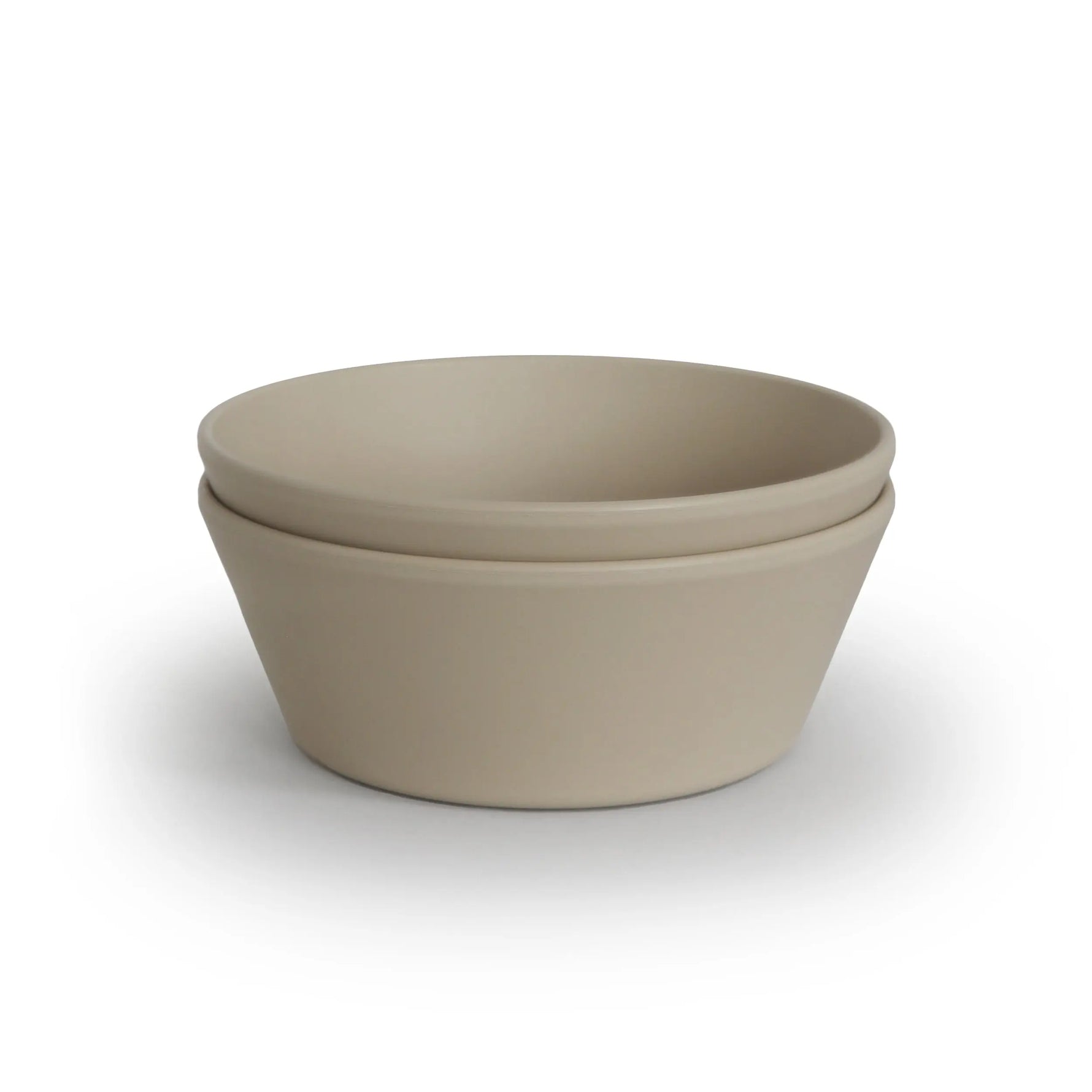 Mushie Round Dinnerware Bowl Set BPA Free Plastic Dishwasher Safe Microwave Safe - Baby & Toddler > Nursing & Feeding Dinnerware