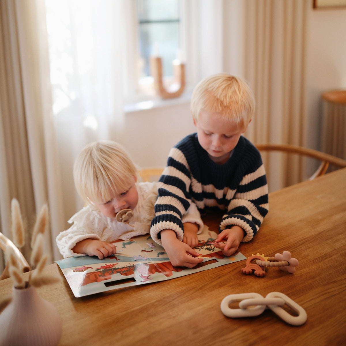 Mushie Reusable Sticker Set for toddlers' imaginative play.