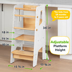 Ocodile.com Toddler Standing Tower with Safe Climbing Bars for Independent Learning - Baby & Toddler > Baby Safety > Baby Safety Rails