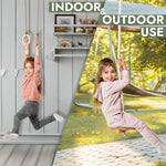 Goodevas 3 In 1 Swing And Climbing Set With Rope Ladder Gym Rings And Disc Swing - Baby & Toddler > Baby Toys & Activity Equipment > Baby Jumpers & Swings > Baby Swings 3in1 Swing Set