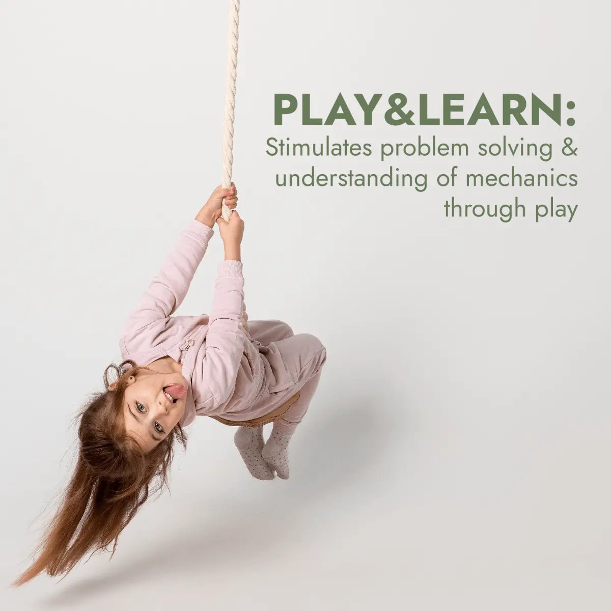 Goodevas 3 In 1 Swing And Climbing Set With Rope Ladder Gym Rings And Disc Swing - Everetts Place Boutique - 