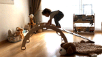 Montessori Climbing Set / Pikler Triangle, Climbing Arch & Ramp / 3 Pieces Set by Kidodido