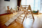 Montessori Climbing Set / Pikler Triangle, Climbing Arch & Ramp / 3 Pieces Set by Kidodido