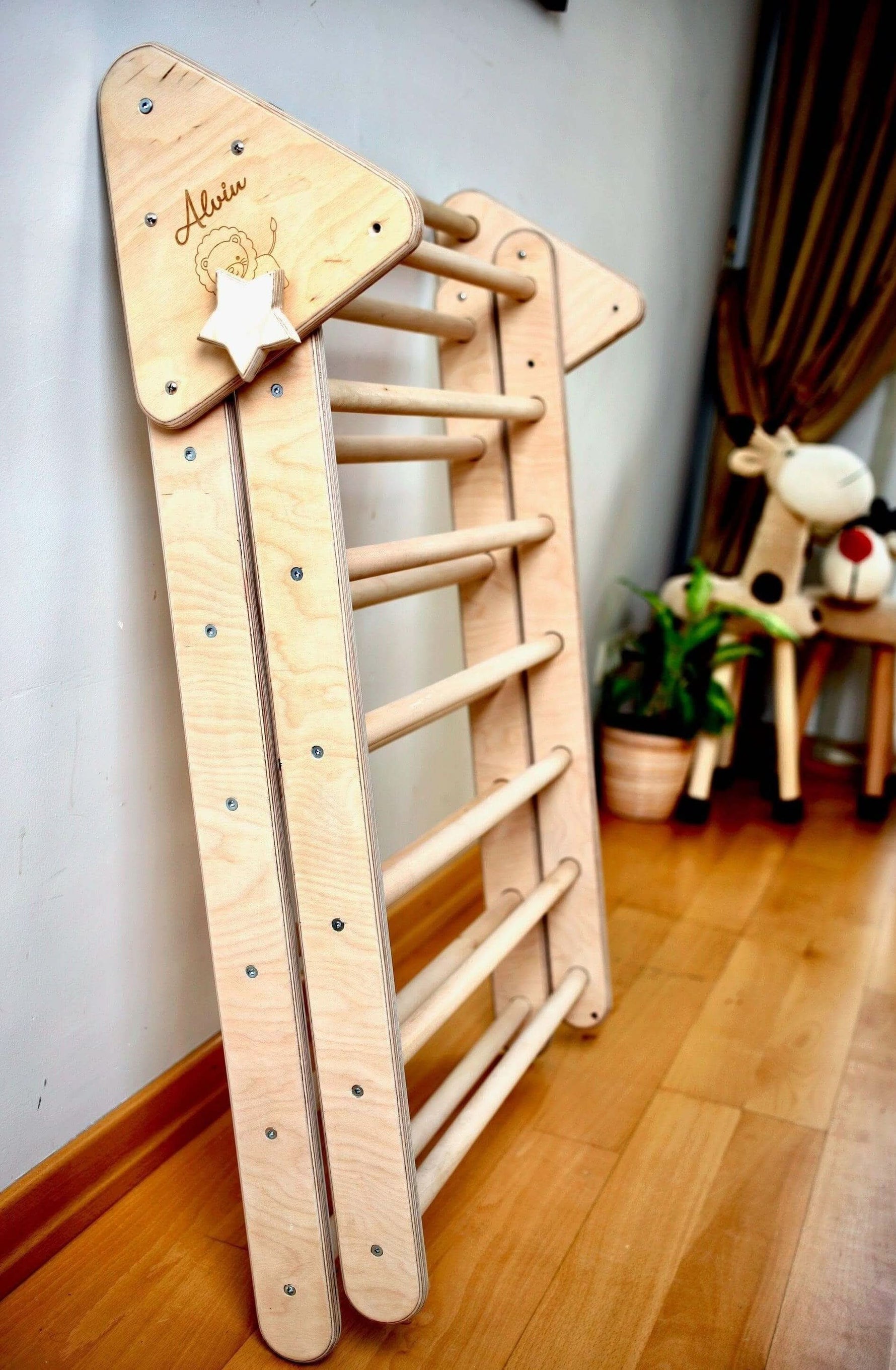 Climbing Triangle & Arch Rocker Set - 4-Piece Indoor Play by Kidodido