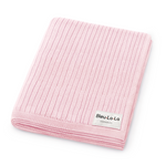 Bleu La La Organic Ribbed Knit Cotton Baby Blanket Made from 100 Percent Organic Cotton - Baby & Toddler > Swaddling & Receiving Blankets > Receiving Blankets Blanket