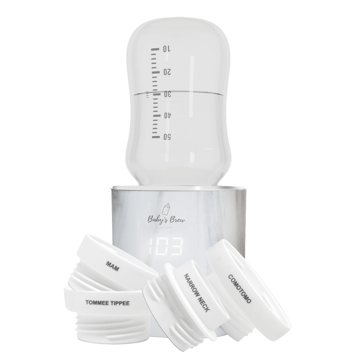 The Baby's Brew 3.0 Portable Bottle Warmer Adapter Set (Warmer + Four Adapters)Everetts Place