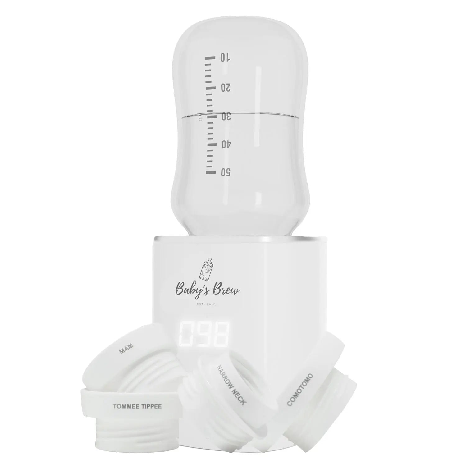 The Baby's Brew 3.0 Portable Bottle Warmer Adapter Set (Warmer + Four Adapters) - 