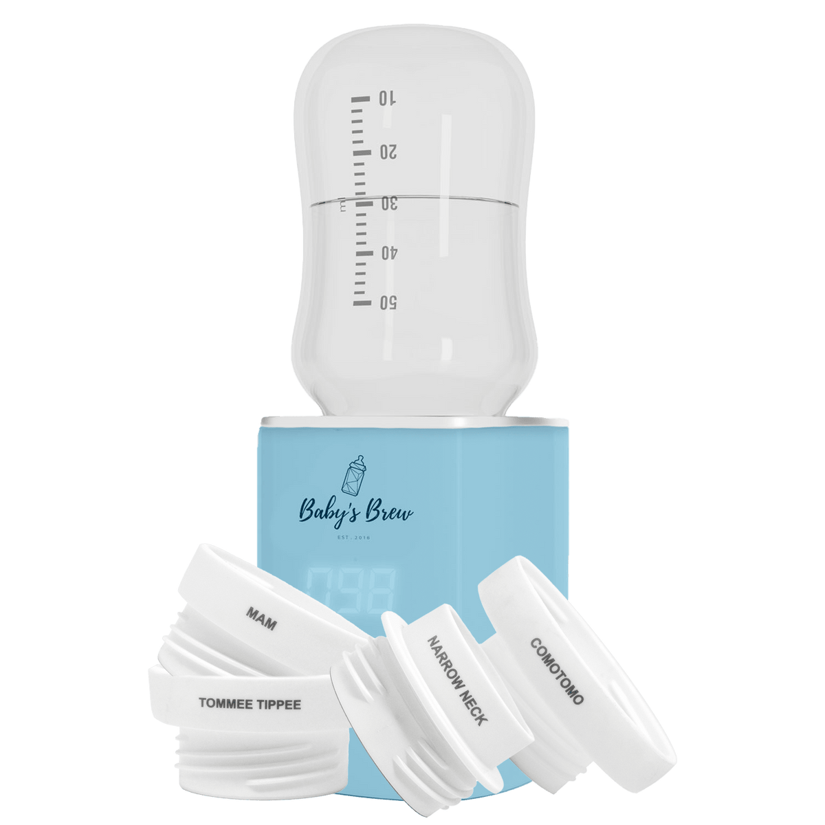 The Baby's Brew 3.0 Portable Bottle Warmer Adapter Set (Warmer + Four Adapters)Everetts Place