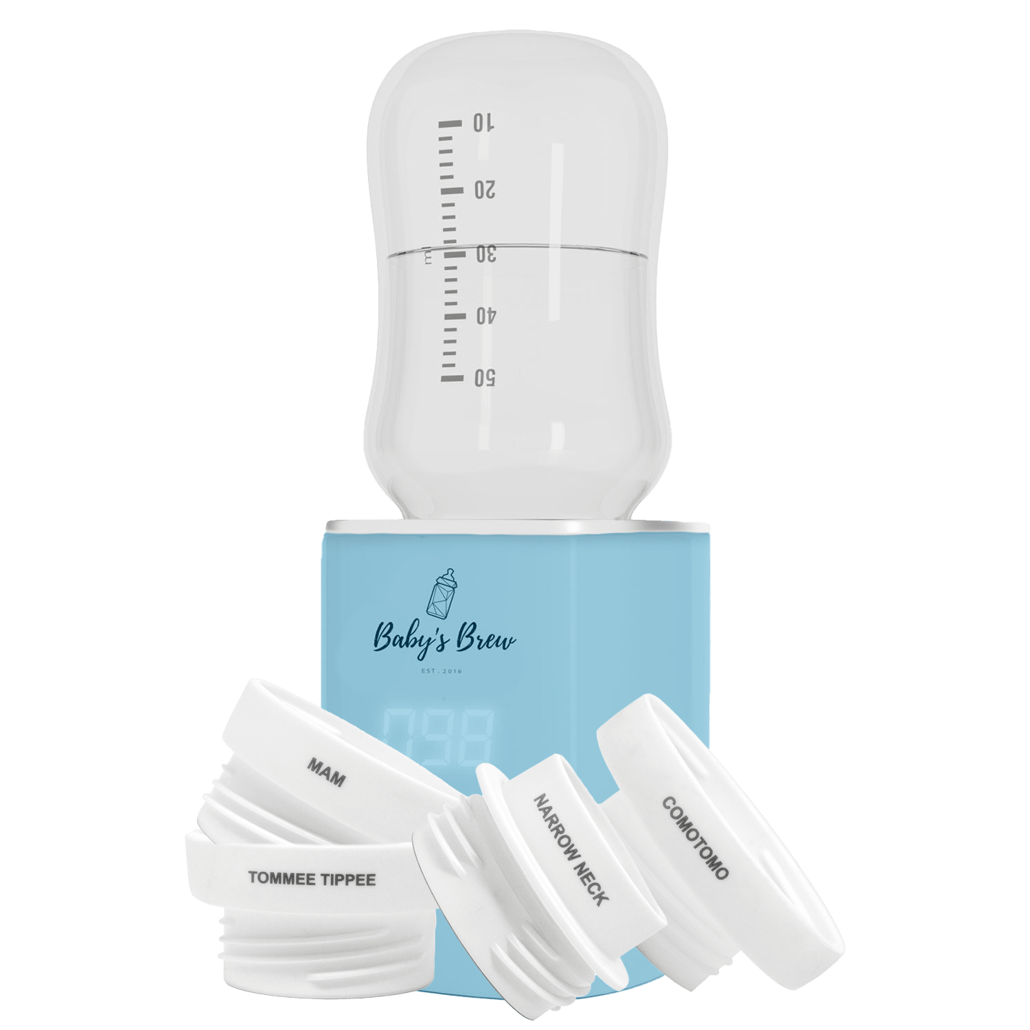The Baby's Brew 3.0 Portable Bottle Warmer Adapter Set (Warmer + Four Adapters)Everetts Place