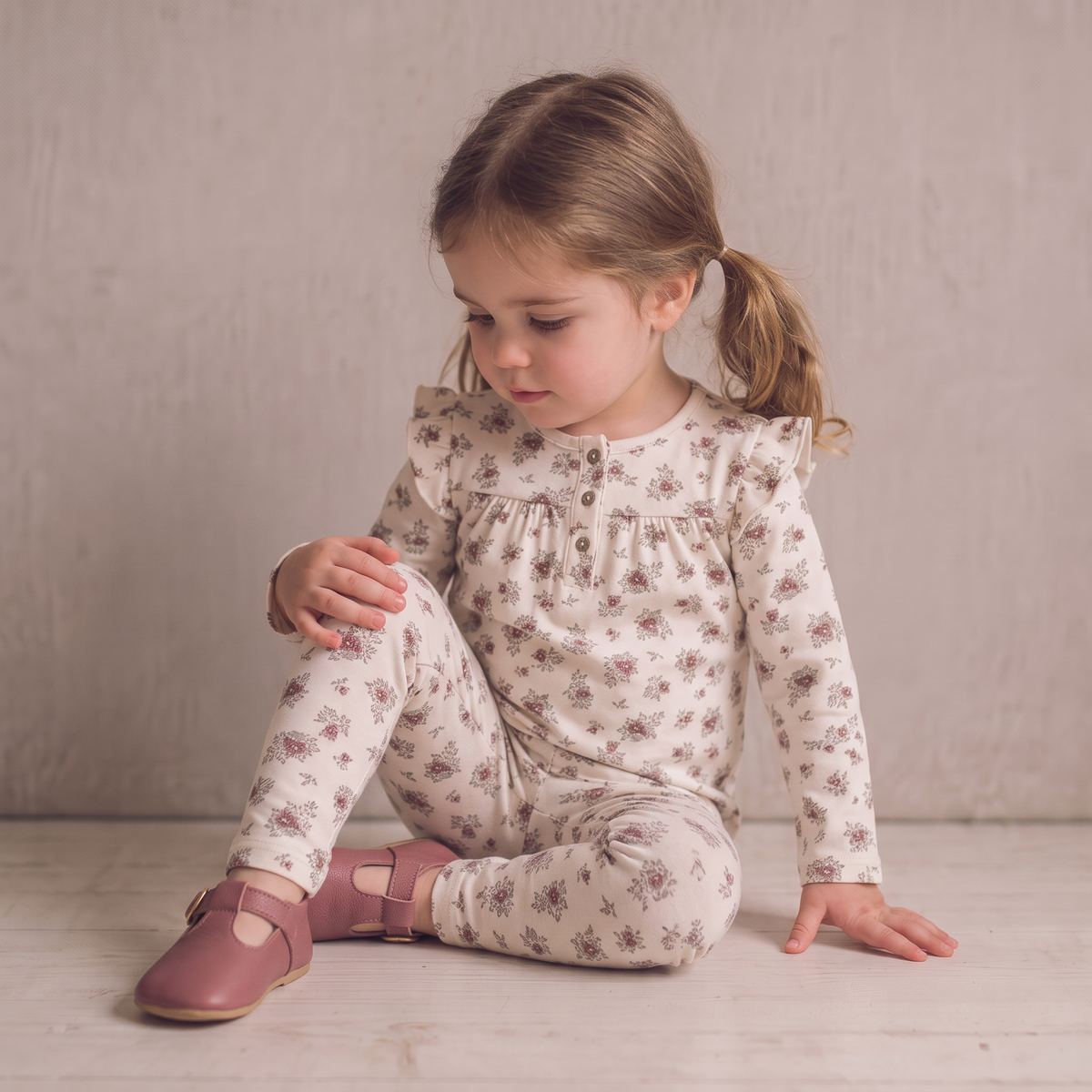 Organic Legging Set of 2 - Winter Berry + Olive by Makemake Organics