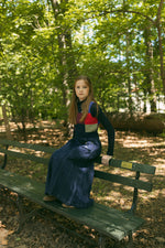 Sofi Pleated Maxi Skirt - Denim by Crew Kids NY (view 6 of 6)