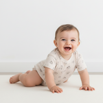 Organic Short Sleeve Bubble Romper - Rodeo by Makemake Organics at Everetts Place