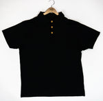 Adult short-sleeve collared polo shirt in a dark Nightfall shade.