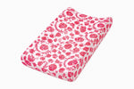 Red Chinoiserie Changing Pad Cover by Little Mae & Co