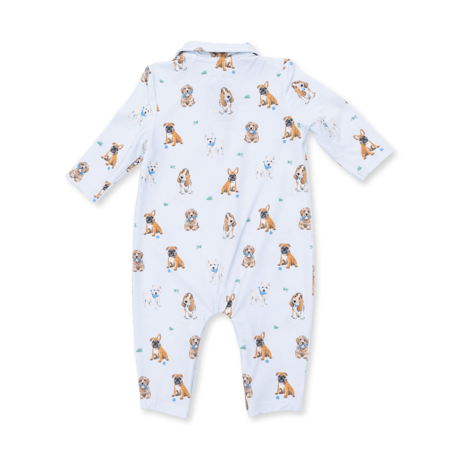 Bestie Dogs Blue - Polo Romper