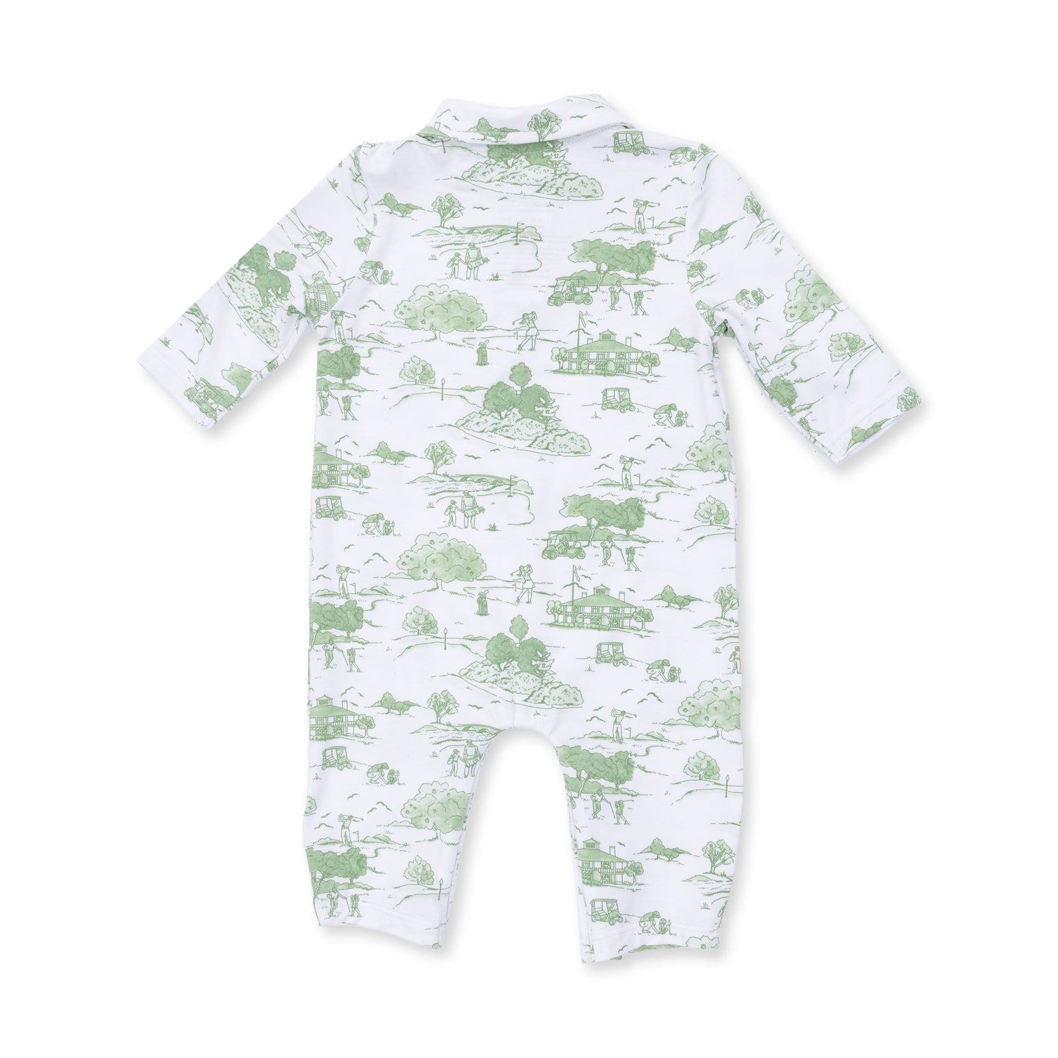 Golf Toile Green - Polo Romper