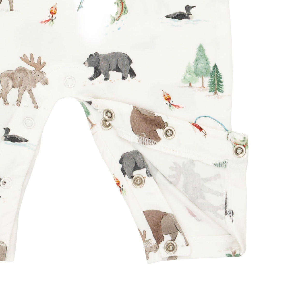 Northern Woodland Animals - Polo Romper by Angel Dear