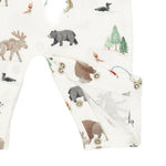 Northern Woodland Animals - Polo Romper by Angel Dear