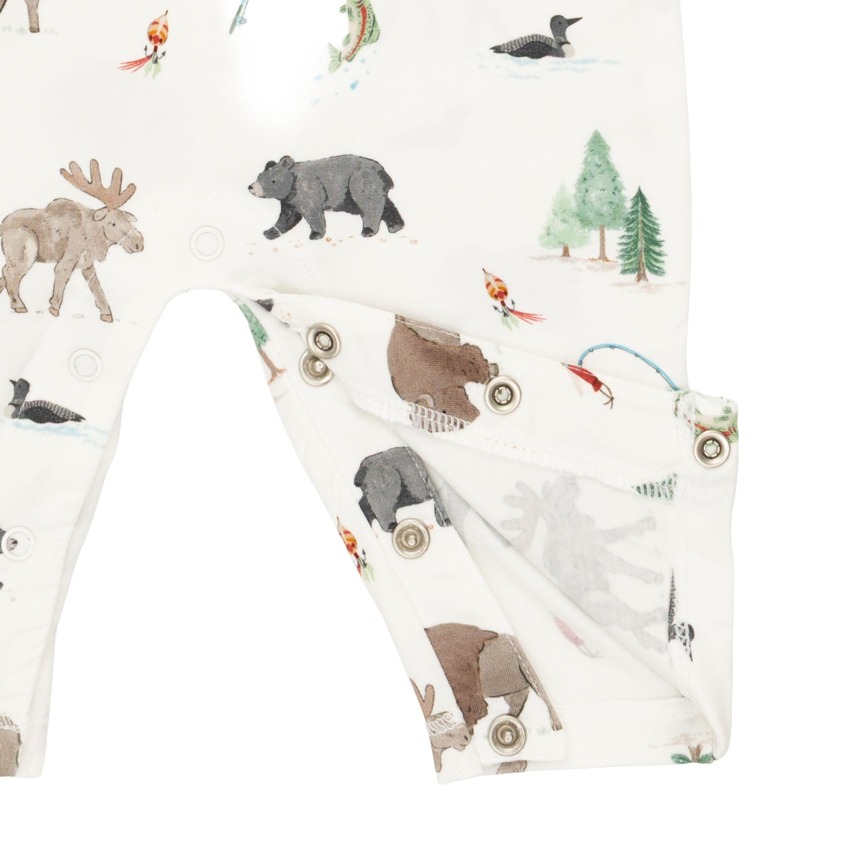 Northern Woodland Animals - Polo Romper by Angel Dear
