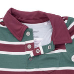 Rugby Stripe Green - Polo Romper by Angel Dear (view 4 of 5)