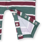 Rugby Stripe Green - Polo Romper by Angel Dear (view 5 of 5)