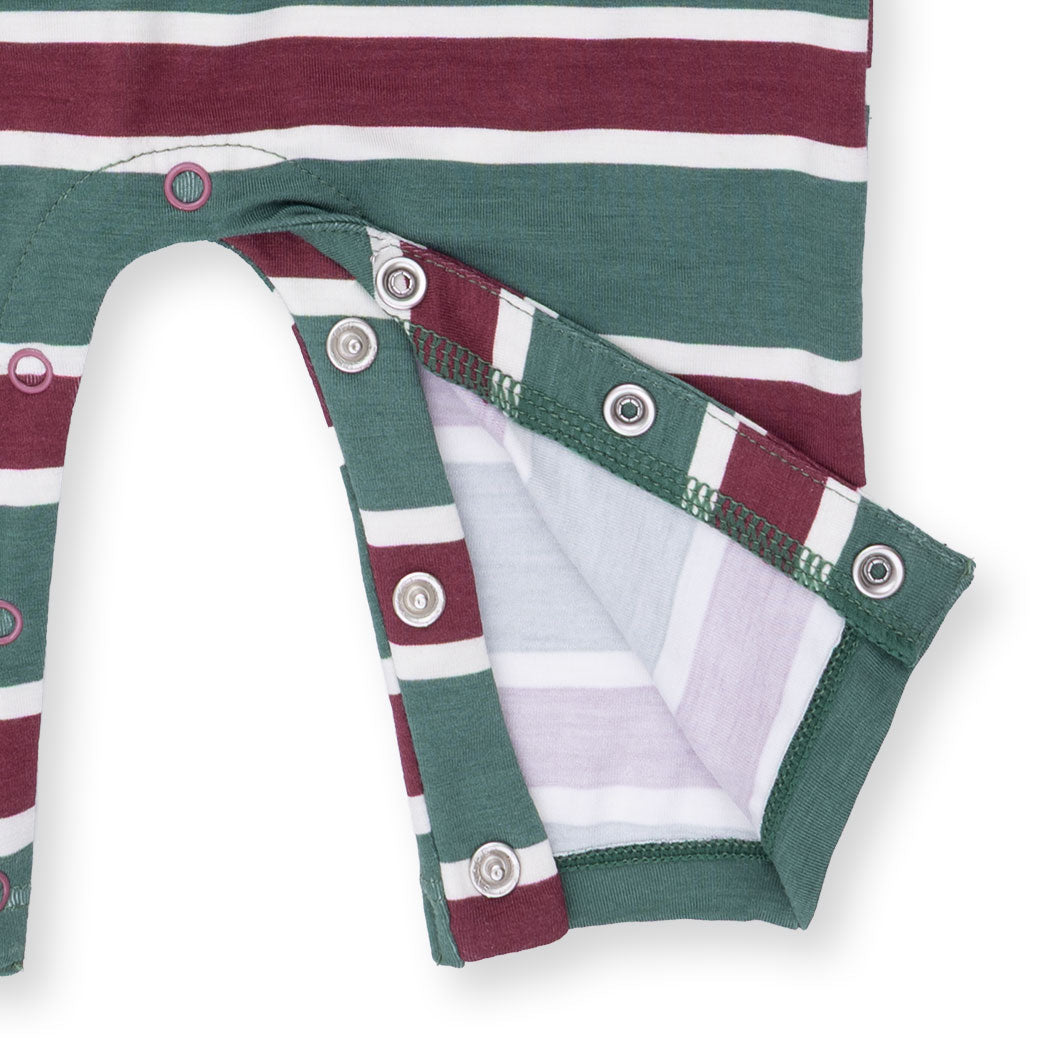 Rugby Stripe Green - Polo Romper by Angel Dear (view 5 of 5)
