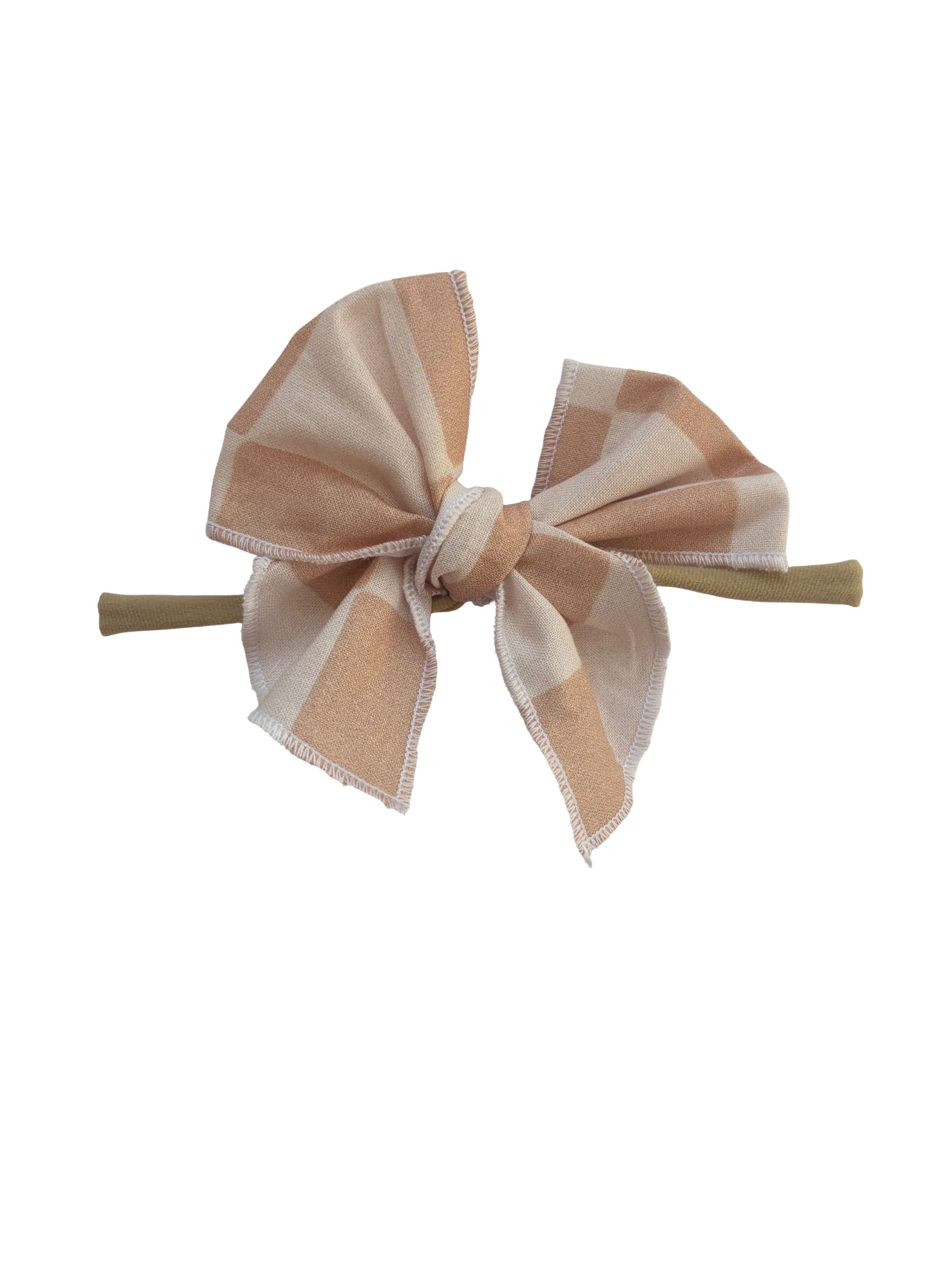 Little Mae & Co sailor bow baby girl nylon headband and bow clips set.